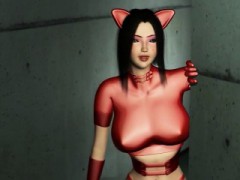 Huge Titted Anime Catwoman Gets Tied Up