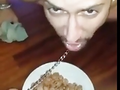 SLAVE SUCKING FEET AND EATING FOOD