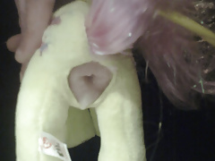 Giving Fluttershy a cream pie. (slow motion)