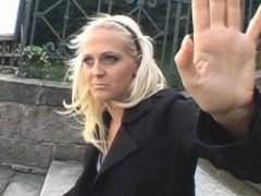 Hot Blonde European Amateur Sucking Dick In Public