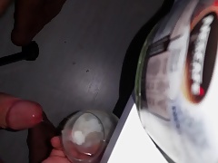 project glass filled with sperm. cumshot 6
