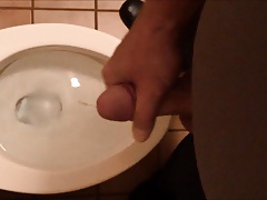 Soft Penis…Great Orgasm in the Restroom at Work