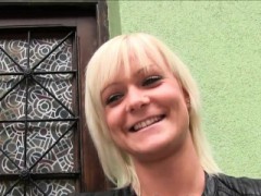 Hungarian Blonde Amateur Fucks In Public