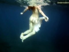 Swimming Gracefully Naked Underwater