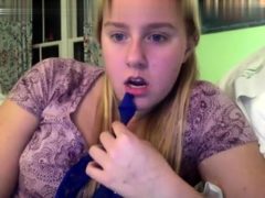 Bbw Blonde Jalyn Toying Her Pussy In A Body Stocking