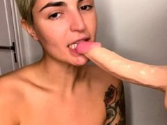 Big Tit Blonde Latina Sucks A Big Cock